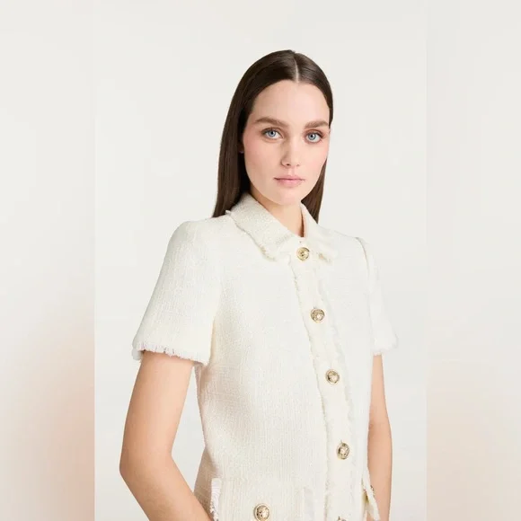 Cinq a Sept Pammy Dress- Gardenia - Picture 6 of 6